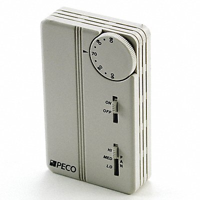 PECO TA155017 Thermostat On/Off 24-277V 3 SPD Vertical