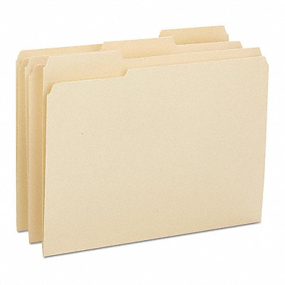 GRAINGER 10434 Pressboard Folder Super Tab Manila PK100