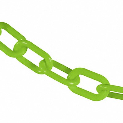 GRAINGER 5101450 Plastic Chain 50 ft L Safety Green
