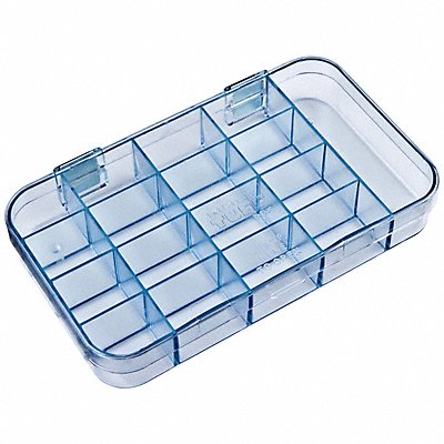 FLAMBEAU 5126CL K4963 Compartment Box Snap Clear 1 5/16 in