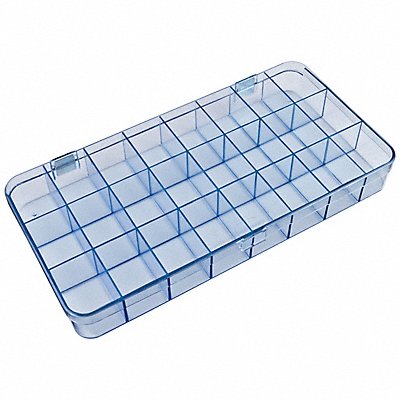 FLAMBEAU 5129CL K4968 Compartment Box Snap Clear 1 11/16 in