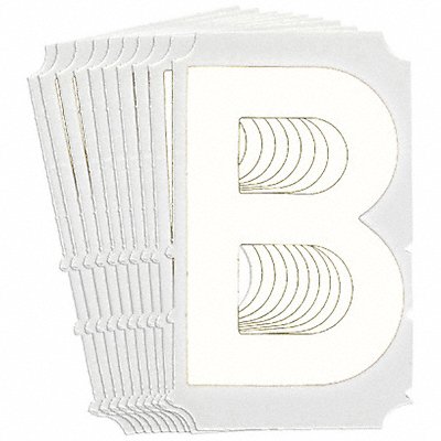 BRADY 5130PB Numbers and Letters Labels PK 10