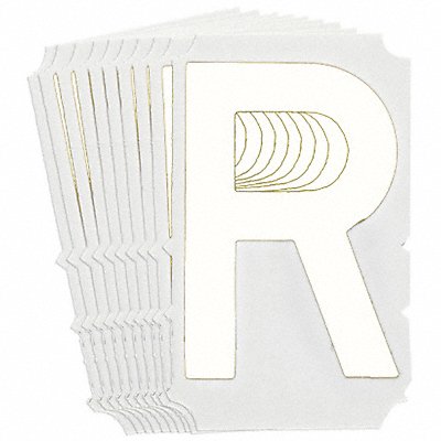 BRADY 5130PR Numbers and Letters Labels PK 10