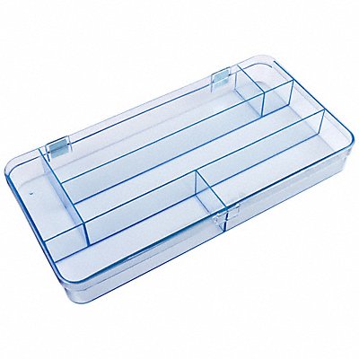 FLAMBEAU 5130CL K4968 Compartment Box Snap Clear 1 11/16 in