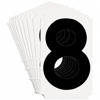 BRADY 5140P8 Numbers and Letters Labels PK 10