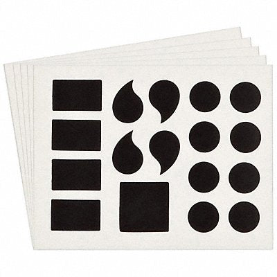 BRADY 5140PPUN Numbers and Letters Labels PK 10