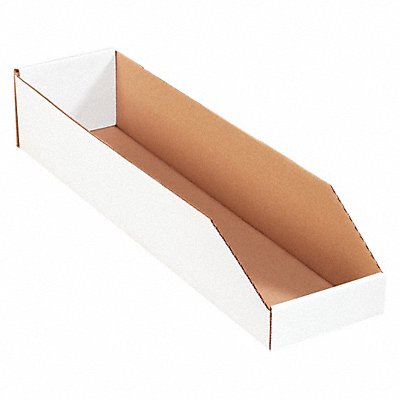 PARTNERS BRAND BINMT624 Bins Open Top 6x24x4x1/2 PK50