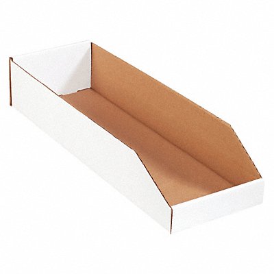 PARTNERS BRAND BINMT824 Bins Open Top 8x24x4x1/2 PK50