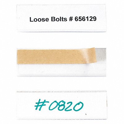 OPEN-EDGE LH102 Label Holder Plastic 1x3 PK50