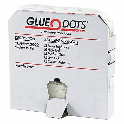 GLUE DOTS GD111 High Tack Low Profile 1/4