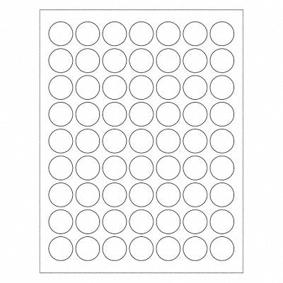 TAPE LOGIC LL142 Laser Label Circle 1 PK6300