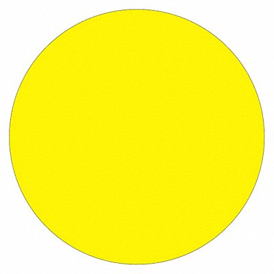 TAPE LOGIC DL690L Inventory Circle Label 1/2 Yellow
