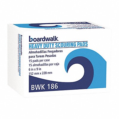 PREMIERE PADS 54913 Floor Scouring Pad 9 in L Green PK15