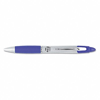 ZEBRA 22420 Pen Ballpoint Retract 1.0mm Blue PK12