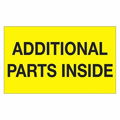 TAPE LOGIC DL1323 Label Additional Parts Inside 3x5