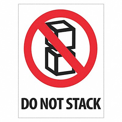 TAPE LOGIC IPM309 Label Do Not Stack 3x4