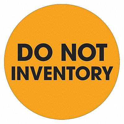 TAPE LOGIC DL1251 Label Do Not Inventory Circle 2