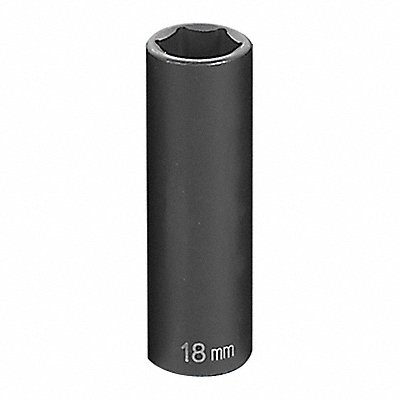 GREY PNEUMATIC 2018MD Socket 18mm 1/2 D Impact 6pt. D