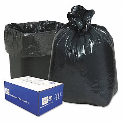 CLASSIC WEBB33 Garbage Can Liner 16gal Black PK500