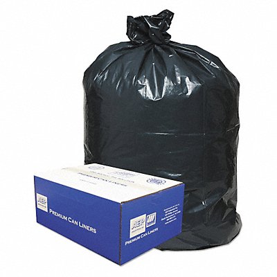 CLASSIC WEBB60 Garbage Can Liner 55-60gal. Black PK100