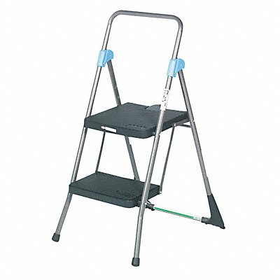 COSCO 11829GGB Folding Step Stool 2 Step 300 lb Grey