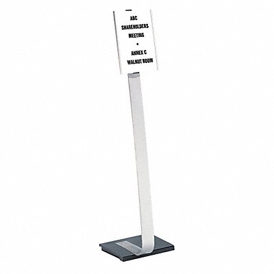 DURABLE 481423 Sign Floor Stand 8.5x11 Aluminum