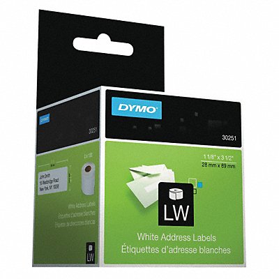 DYMO 30251 Address Label Self-Adhesive White PK2