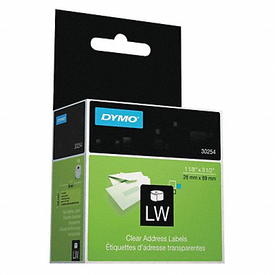 DYMO 30254 Address Label 130/Roll Clear