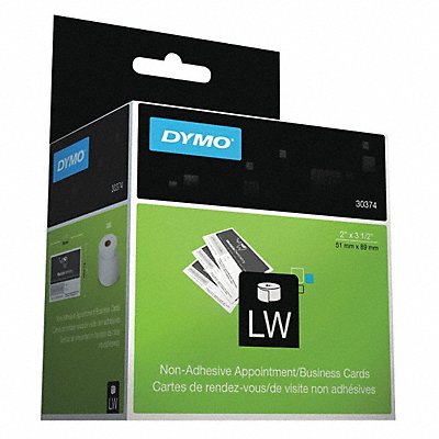 DYMO 30374 Label Maker Business Card 300/Roll White