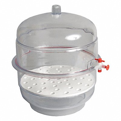 UNITED 55217 Desiccator Vacuum Clear Base 12