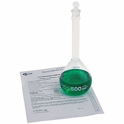 GRAINGER FG563910 Volumetric Flask 10 mL Round