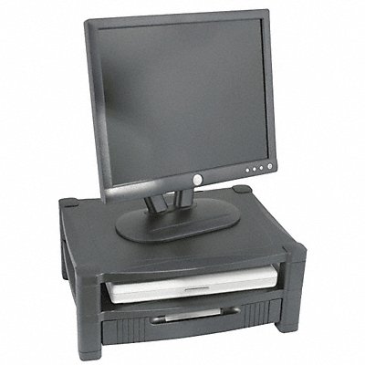 KANTEK MS480 Two-Level Stand w/Drawer Black