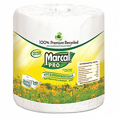 MARCAL PRO 3001 Recycled Bathroom Tissue White PK48