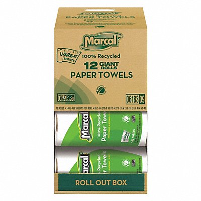 MARCAL 6183 Towel Kitchen Roll White PK12