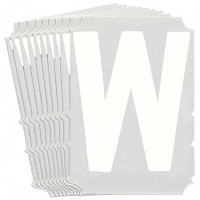 BRADY 5210PW Numbers and Letters Labels PK 10