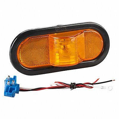 GROTE 52253 Turn Lamp Oval Yellow 6-1/2 L
