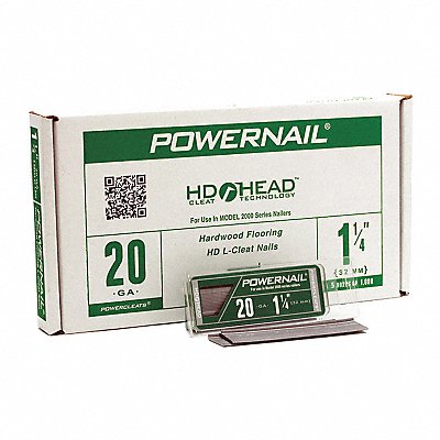 POWERNAIL L125205 Floor Nail 20 ga. 1-1/4 L-Style PK5000