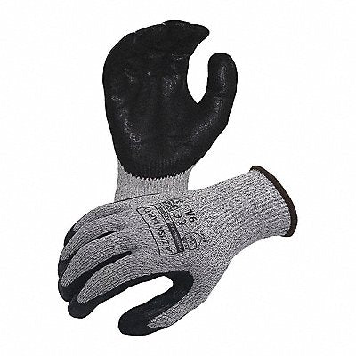 AZUSA SAFETY AZNBR009 Cut Rsstnt Glove Foam Nitrile Gy/Bk L PR
