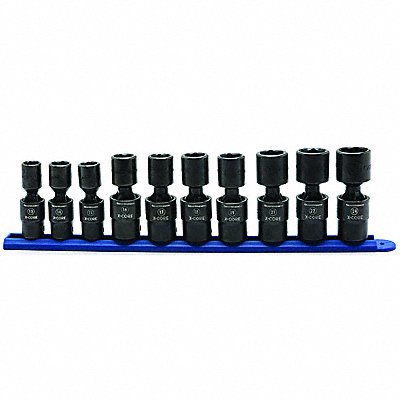 GEARWRENCH 84979 Pinless Univ Impact Sckt Set 10 pcs. MM