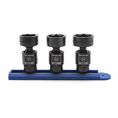 GEARWRENCH 84976 Pinless Univ Impact Sckt Set 3 pcs. MM