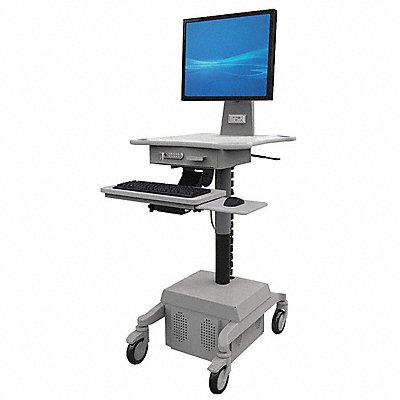 AFC INDUSTRIES PC91011 Medical Cart Grey 58-1/2 H x 22 W