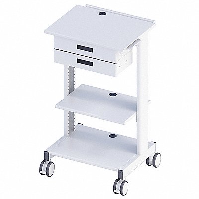 AFC INDUSTRIES LB20010112 Computer Cart Grey 42 H x 26-1/2 W