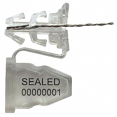 TYDENBROOKS V3207218127GRAI Padlock Seals Clear PK50