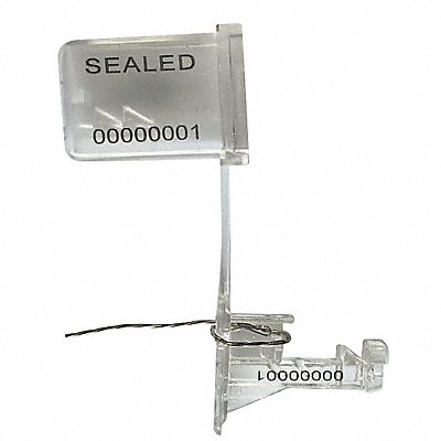 TYDENBROOKS V3508218127GRAI Padlock Seal 18 L 18 Wire L PK50