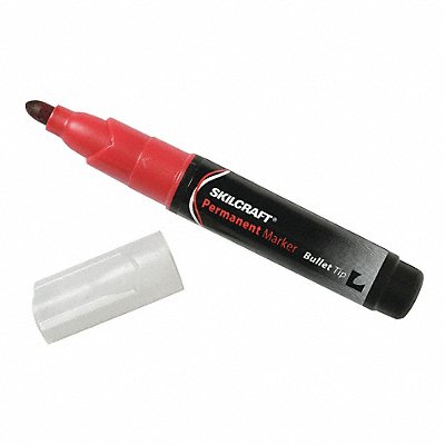 52CE63 ABILITY ONE 7520010000000 Permanent Marker Red PK12