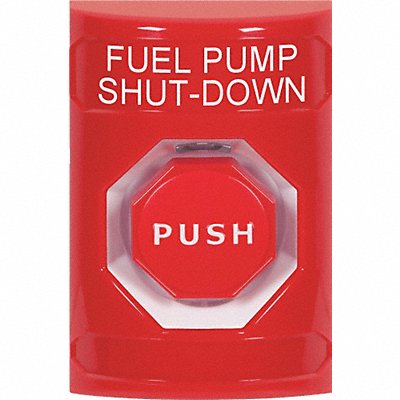SAFETY TECHNOLOGY INTERNATIONAL SS2002PSEN Fuel Pump Shutdown Push Button Red Color