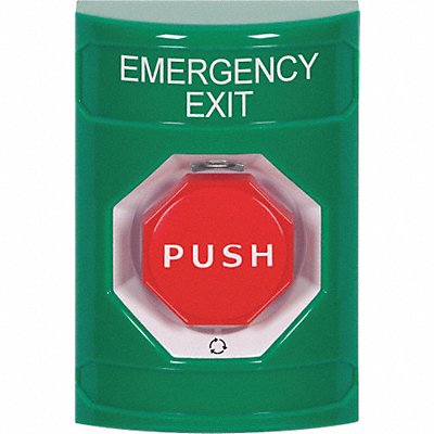 SAFETY TECHNOLOGY INTERNATIONAL SS2109EXEN Emergency Exit Push Button Green SPDT