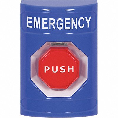 SAFETY TECHNOLOGY INTERNATIONAL SS2402EMEN Emergency Push Button Blue SPDT Relay