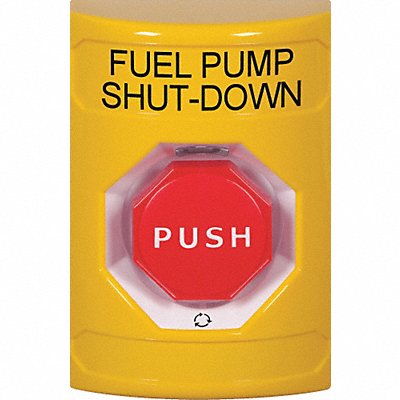 SAFETY TECHNOLOGY INTERNATIONAL SS2209PSEN Fuel Pump Shutdown Push Button 2-7/8 D
