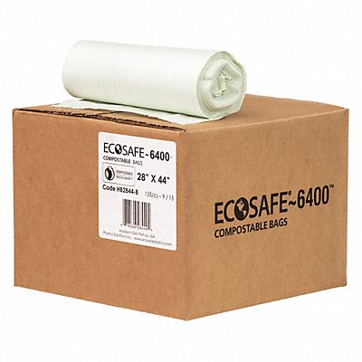 ECOSAFE-6400 HB28448 Garbage Bag 35 gal Green PK135